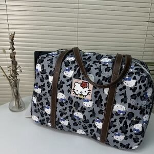 Hello Kitty Gray/Blue Duffel Bag NEW
